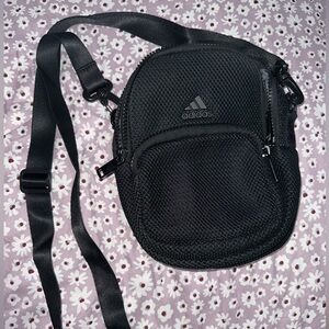 adidas Black Mesh Crossbody Shoulder Bag